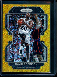 2021 Panini Prizm David Robinson Gold Shimmer /10 Spurs