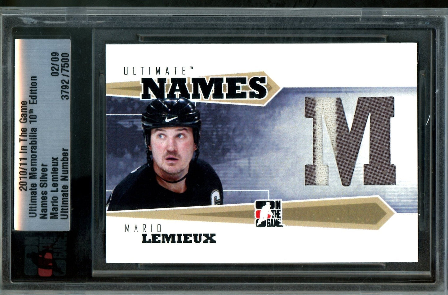 2010 In The Game Ultimate Mario Lemieux Ultimate Names /9 Penguins