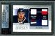 2010 In The Game Ultimate Rick Nash Complete Jersey Quad Memorabilia /9 Blue Jackets