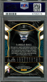2020 Panini Select LaMelo Ball Green/White/Purple Rookie PSA 9
