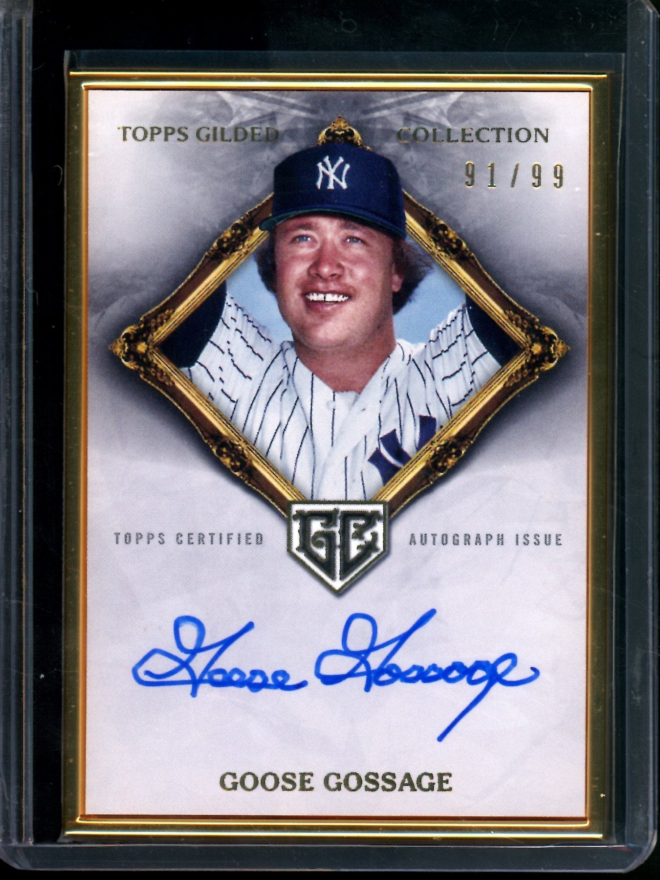 2023 Topps Gilded Collection Goose Gossage Gold Frame Autograph /99 Yankees