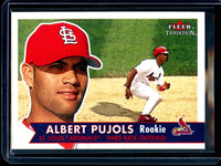 2001 Fleer Tradition Albert Pujols Rookie Cardinals