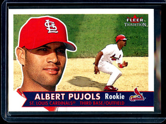compare product 2001 Fleer Tradition Albert Pujols Rookie Cardinals
