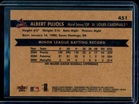 2001 Fleer Tradition Albert Pujols Rookie Cardinals