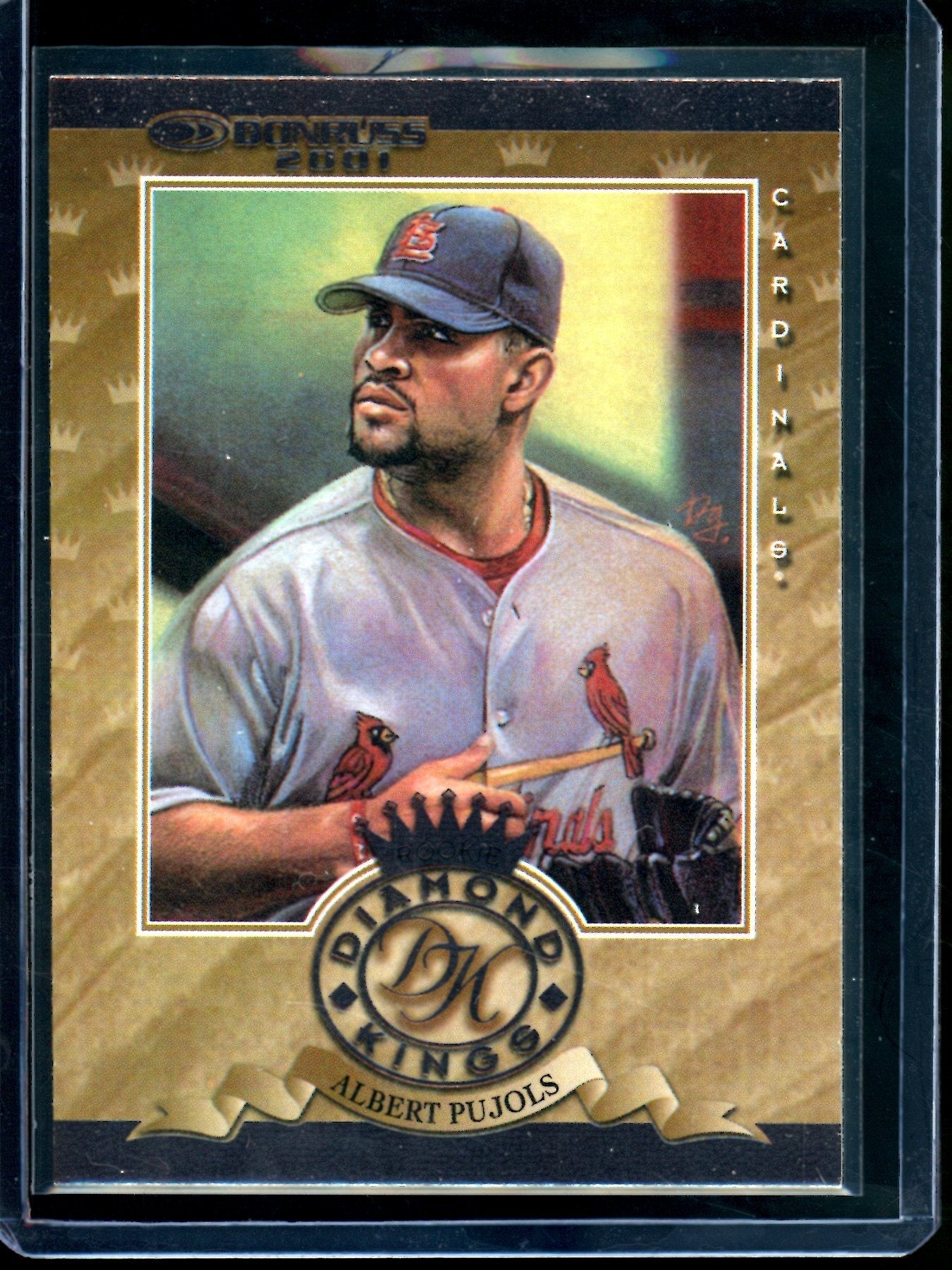2001 Panini Donruss Albert Pujols Diamond Kings Rookie Cardinals