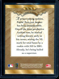 2001 Panini Donruss Albert Pujols Diamond Kings Rookie Cardinals