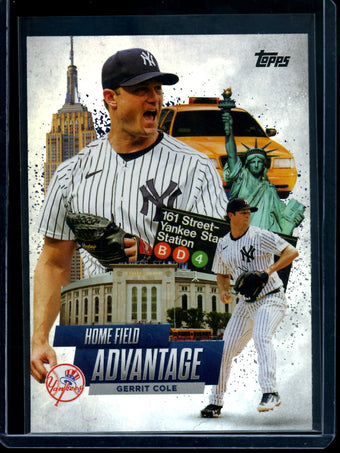compare product 2025 Topps Flagship Gerrit Cole Home Field Advantage SP Yankees