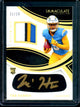 2025 Panini Immaculate Tre Harris Gold Eye Black Patch Autograph /15 Chargers