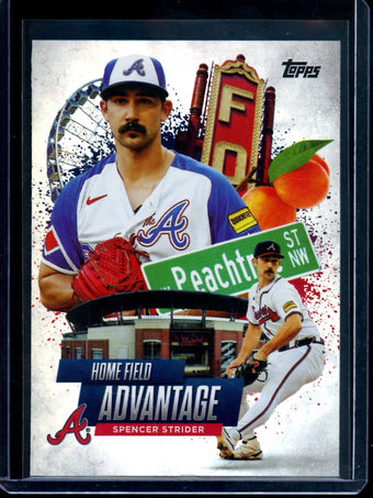 compare product 2025 Topps Flagship Spencer Strider Home Field Advantage SP Braves