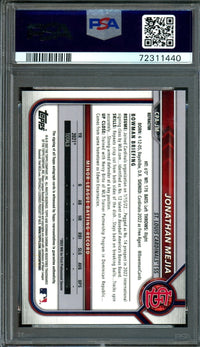 2022 Topps Chrome Jonathan Mejia 1st Refractor Autograph /499 PSA 10 Cardinals