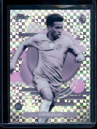 compare product 2026 Topps Finest Estevao Willian Rookie /40 Chelsea