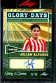2026 Leaf Glory Of The Game Julian Alvarez Glory Days Autograph /25