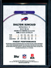 2025 Topps Finest Dalton Kincaid Orange Refractor /20 Bills