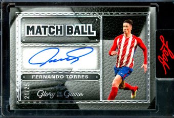 compare product 2026 Leaf Glory Of The Game Fernando Torres Match Ball Autograph /25