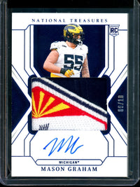 2025 Panini National Treasures Mason Graham Rookie Patch Autograph /10 Michigan