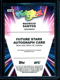 2026 Topps Chrome Mauricio Santos Future Stars Autograph