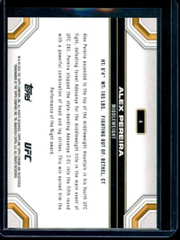 2024 Topps Chrome Alex Pereira Blue Refractor /150
