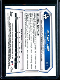 2026 Bowman Chrome Brendan Tunink 1st Green Autograph /99 Dodgers
