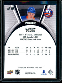 2026 Upper Deck Allure Matthew Schaefer Rookie Refractor Islanders