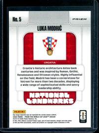 2026 Panini Prizm Luka Modric National Landmarks Case Hit Croatia