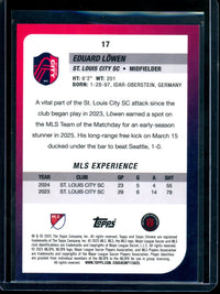 2025 Topps Chrome Eduard Lowen Gold Refractor /50 St. Louis FC
