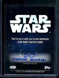 2026 Topps Star Wars Morai Sketch Card 1/1 Stephane Leonardi