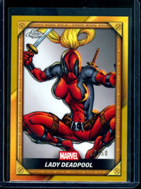2025 Topps Chrome Lady Deadpool Gold Refractor /50