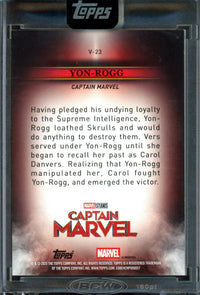 2025 Topps Encased Yon-Rogg Black Encased Refractor /10 Captain Marvel