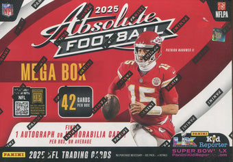 compare product 2025 Panini Absolute Football Hobby Mega 20 Box Case