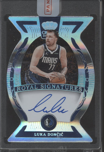 compare product 2023-24 Panini Crown Royale Luka Doncic Royal Signatures Autograph 23/49 Card #RS-LUK