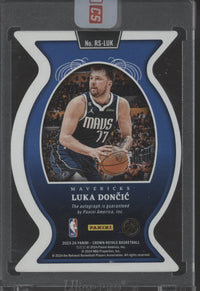 2023-24 Panini Crown Royale Luka Doncic Royal Signatures Autograph 23/49 Card #RS-LUK