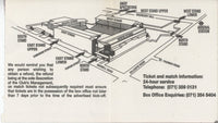 Dennis Bergkamp Premier League Dubut Arsenal Ticket