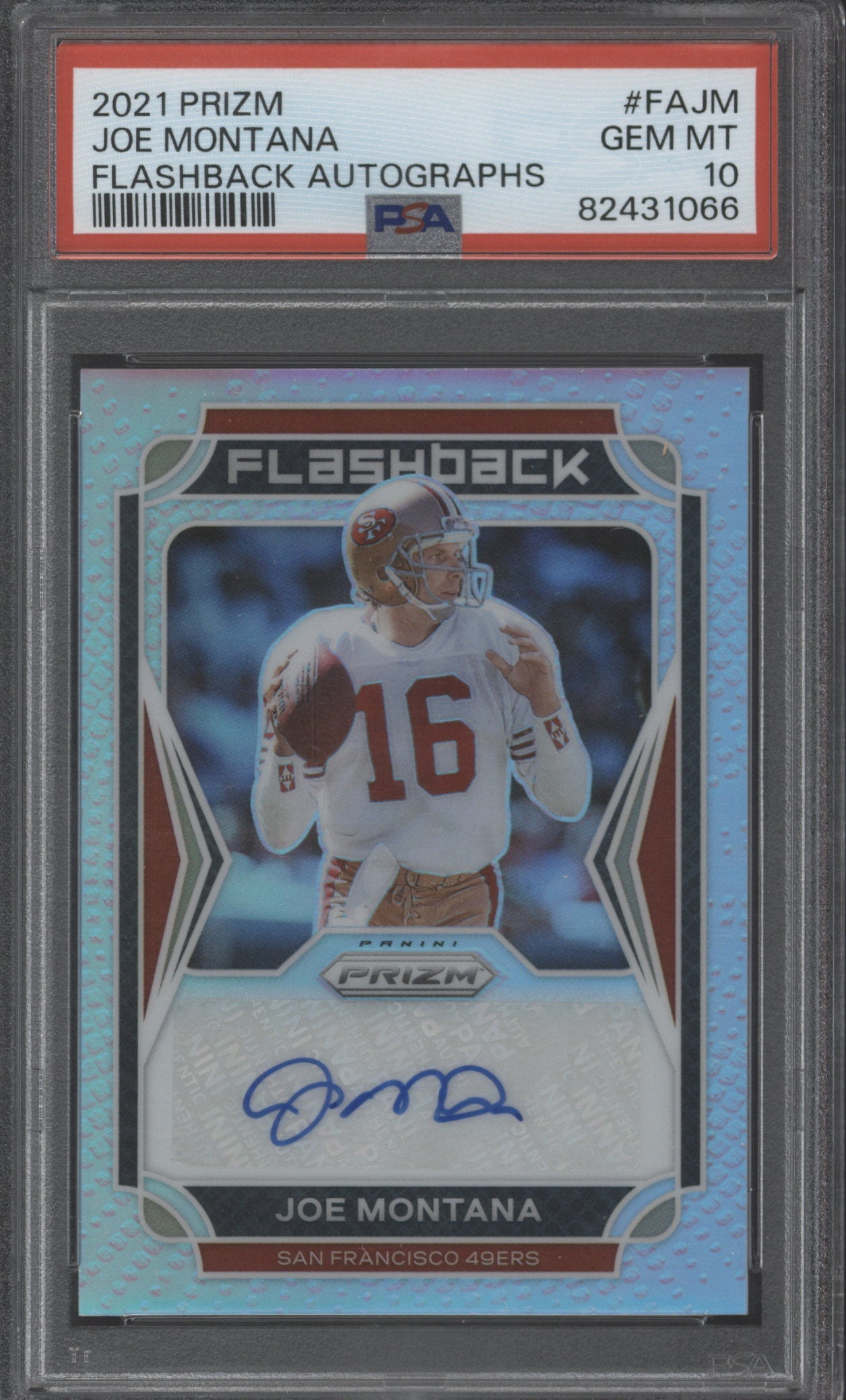 2021 Prizm Joe Montana Flashback Auto PSA 10  #83/99