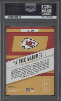 2017 Absolute Patrick Mahomes Rookie Roundup PSA 10