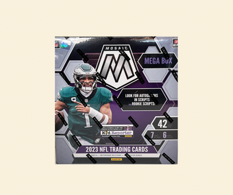 compare product 2023 Mosaic NFL Football Mega Box (Purple)