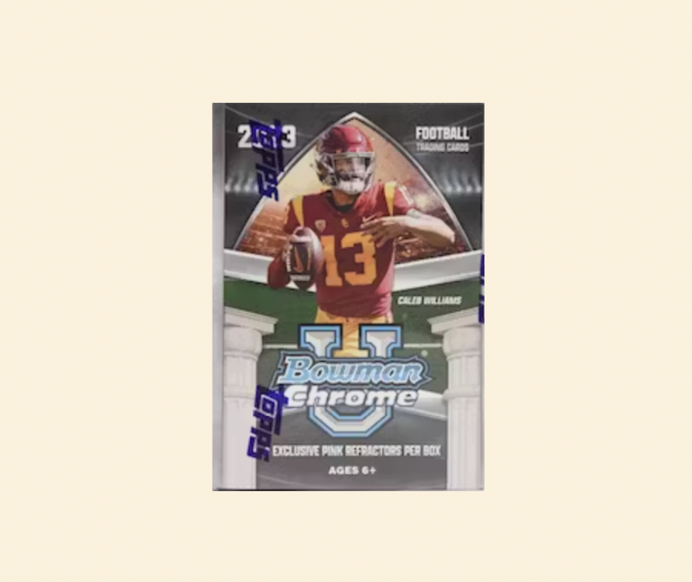2023 Bowman University Chrome Football Blaster Box