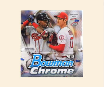 compare product 2018 Bowman Chrome Baseball Hobby Box