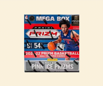 compare product 2021-22 Prizm NBA Basketball Mega Box (Pink)