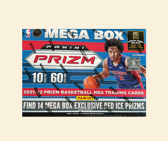 compare product 2021-22 Prizm NBA Basketball Mega Box (Red Ice)