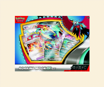 compare product Pokemon: Roaring Moon Ex Collection Box