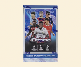 compare product 2022-23 Topps Chrome UEFA Soccer Hobby Box