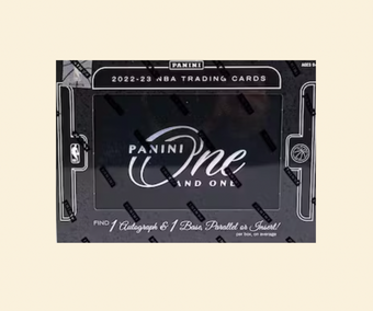 compare product 2022-23 Panini One and One Basketball Box