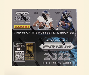 compare product 2022 Prizm No Huddle Football Box