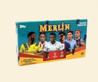 compare product 2022-23 Topps Merlin UEFA Soccer Hobby Box