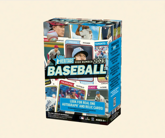 compare product 2023 Topps Heritage High Number Baseball Blaster Box