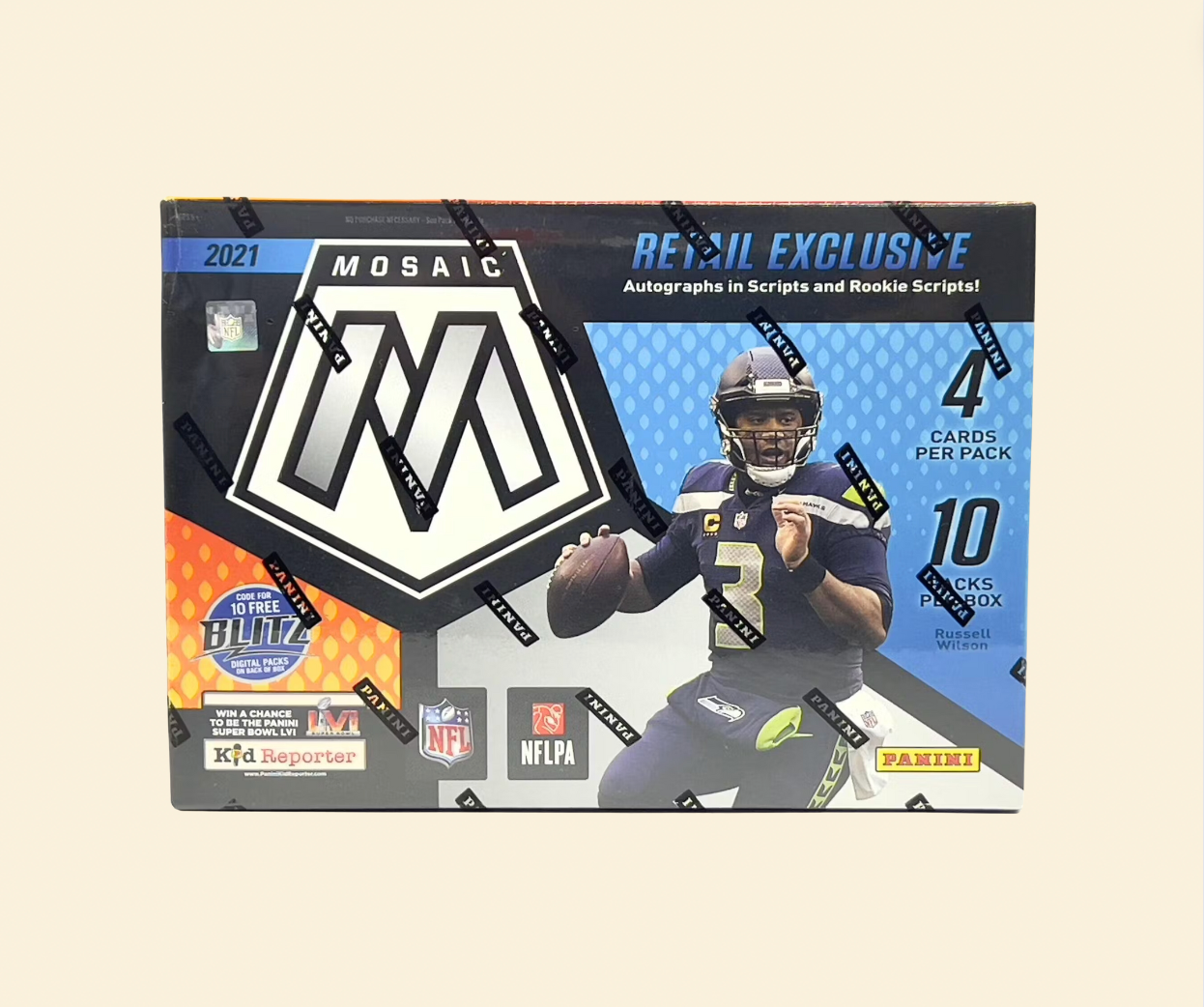 2021 Mosaic NFL Football Mega Box (Reactive Yellow)