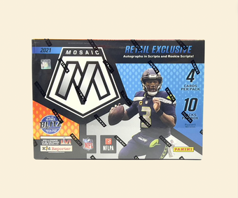 compare product 2021 Mosaic NFL Football Mega Box (Reactive Yellow)