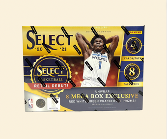 compare product 2020-21 Select Basketball Mega Box (Green Cracked Ice Parallels)