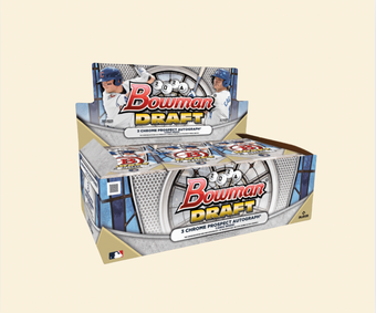 compare product 2024 Bowman Draft Baseball Jumbo Hobby Box (3 Autographs)