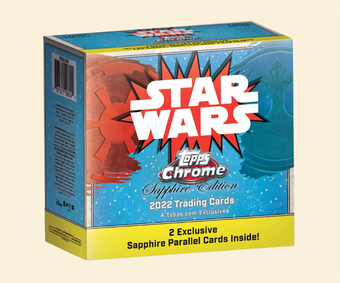 compare product 2022 Star Wars Topps Chrome Sapphire Edition Hobby Box
